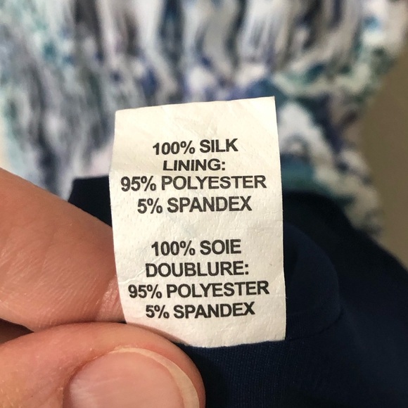 Ramy Brook Paris Printed Georgette Mini Dress in Blue White - Size Medium - Picture 6 of 7